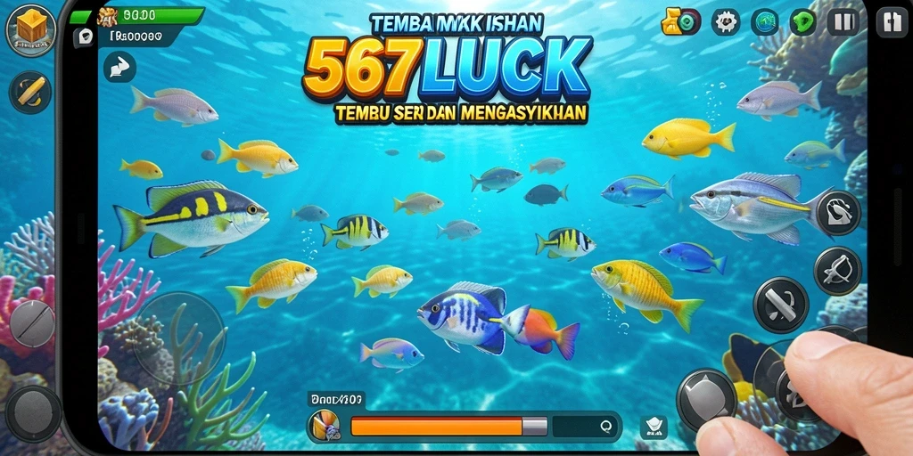 Gameplay menarik dari 567LUCK saat menangkap ikan.