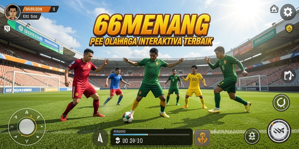 Tampilan dinamis gameplay olahraga di 66MENANG.