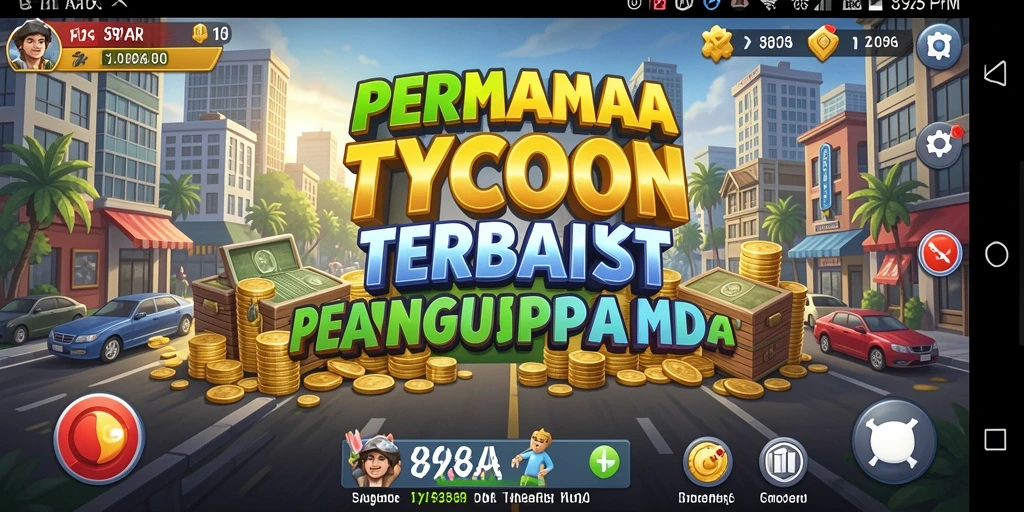 Tampilan gameplay menarik dari 898A yang menggambarkan manajemen bisnis.
