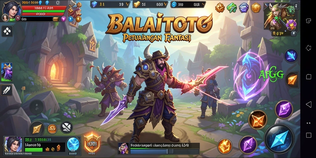 Tangkapan layar aksi epik dalam gameplay ARPG BALAITOTO.