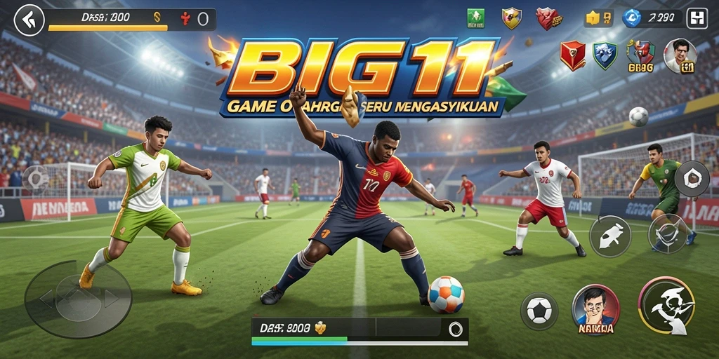 Tangkapan layar gameplay <strong>BIG11</strong> yang menampilkan pertandingan yang mendebarkan.