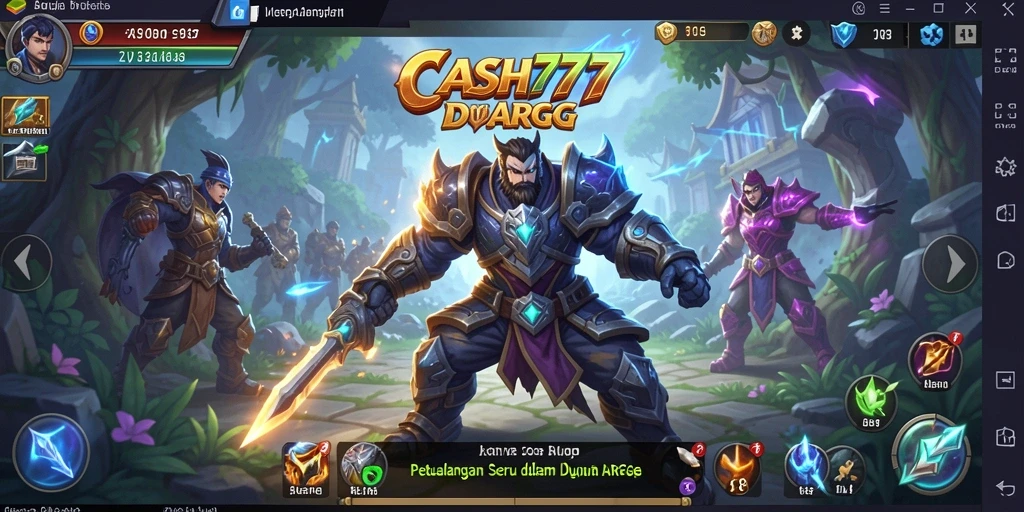 Tampilan menarik dari gameplay ARPG di CASH777 yang penuh dengan aksi.