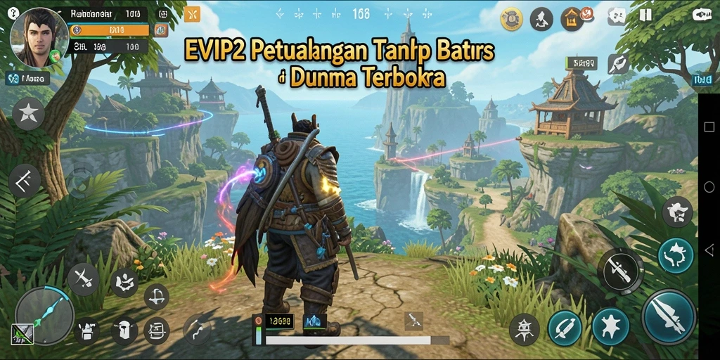 Gameplay seru di dunia terbuka yang luas dan mendalam.