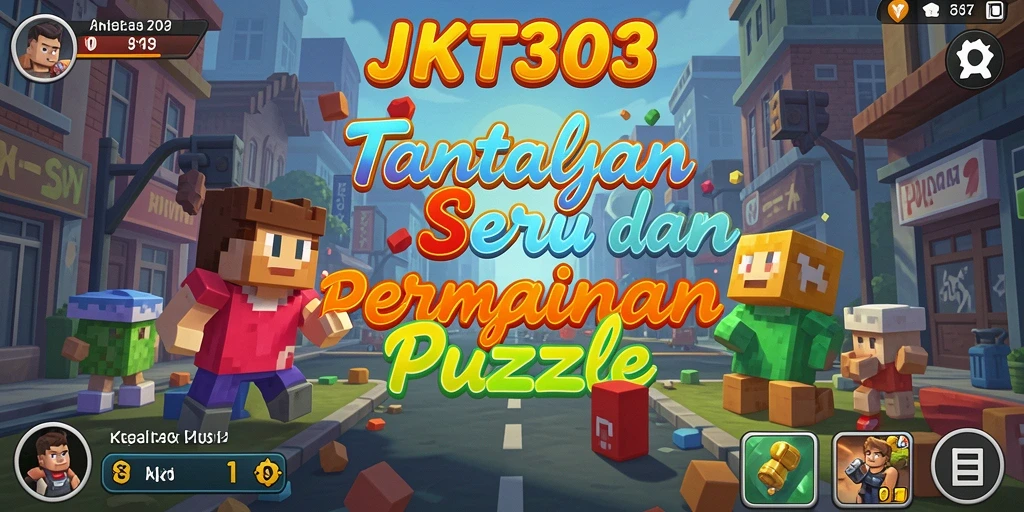 Screenshot gameplay JKT303 menampilkan tantangan Puzzle seru dan menarik.