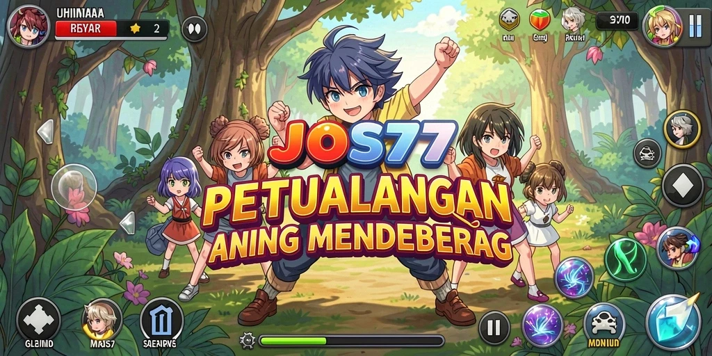 Tampilan seru dari gameplay JOS77 yang penuh aksi Anime.