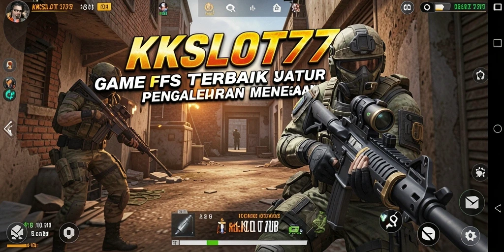 Screenshot KKSLOT777 yang menunjukkan aksi gameplay FPS yang mendebarkan.