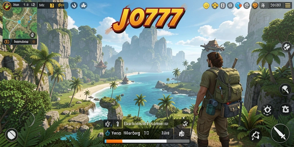 Gameplay LJO777 yang menawan dalam lingkungan dunia terbuka.
