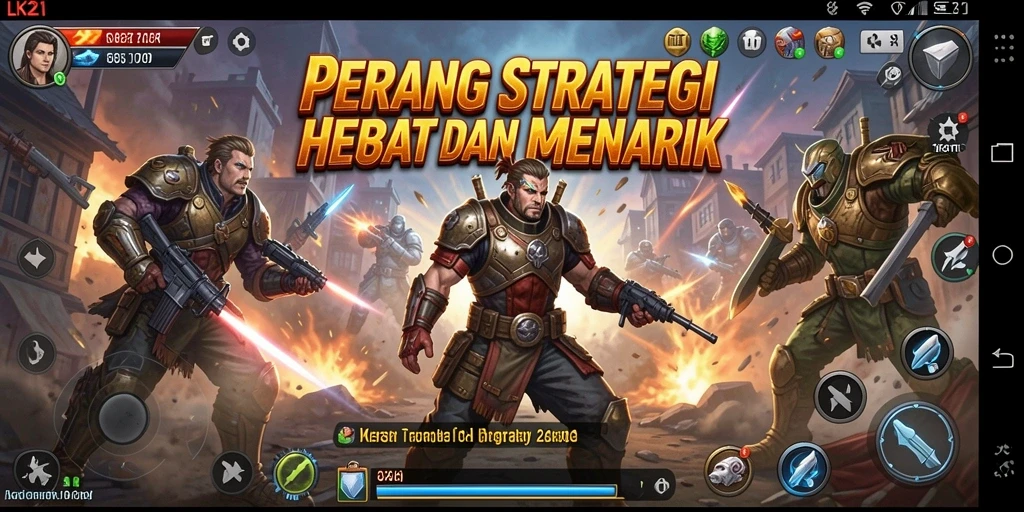 Tangkapan layar menampilkan pertempuran mendebarkan di LK21 dengan strategi cerdas.