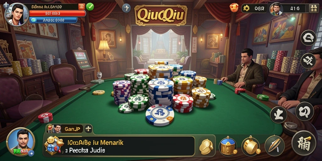 Screenshot utama PAKARJP menampilkan gameplay seru QiuQiu.