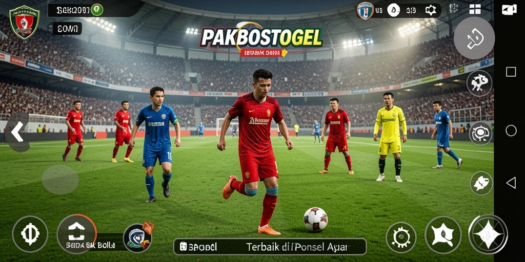 Gameplay menegangkan dalam PAKBOSTOGEL dengan aksi sepak bola nyata.