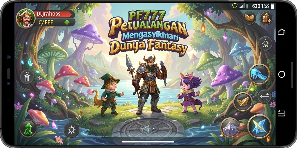 Screenshot gameplay <strong>PF777</strong> menampilkan petualangan epik dalam dunia fantasi.