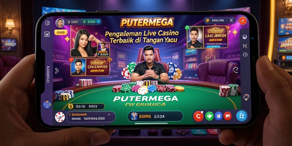 Tangkapan layar utama PUTERMEGA menampilkan dealer profesional dalam aksi.