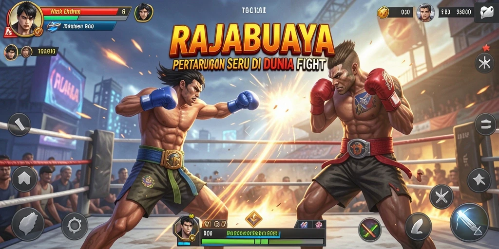 Gameplay menarik RAJABUAYA dengan karakter bertarung epik.