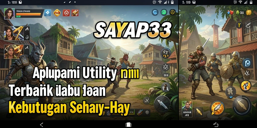 Tampilan antarmuka aplikasi SAYAP33 yang intuitif dan menarik.