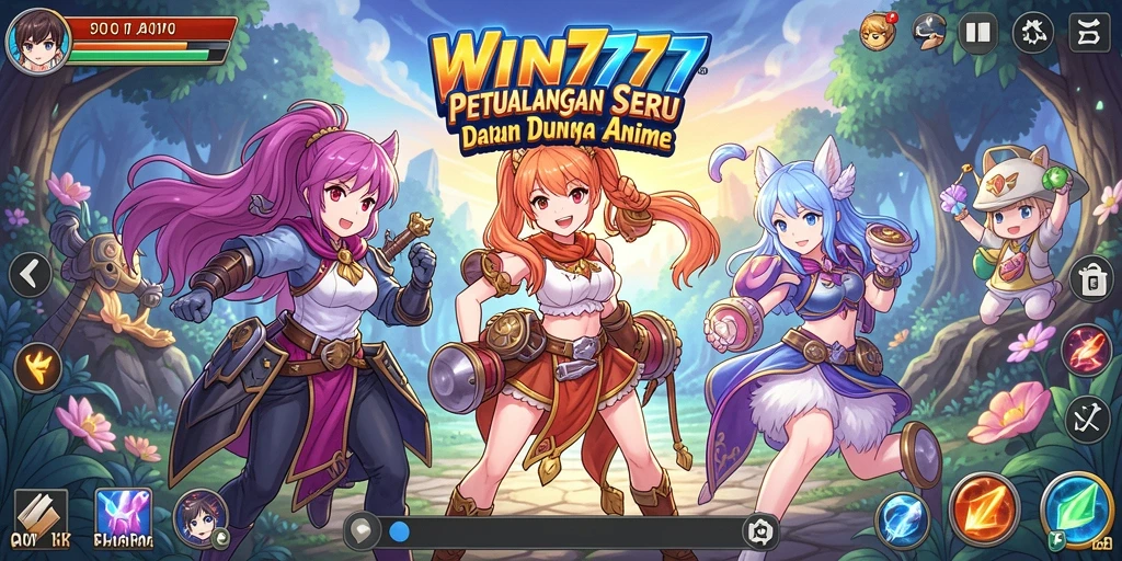Gameplay seru dalam dunia anime yang penuh warna.